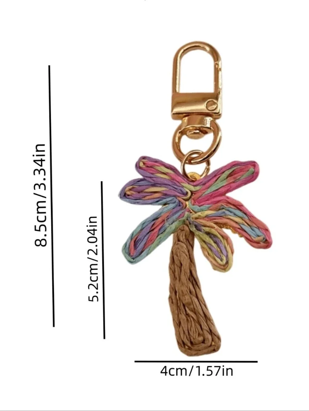 Palm Tree Tropical Beach Theme Bag Charm/ Keychain NEW